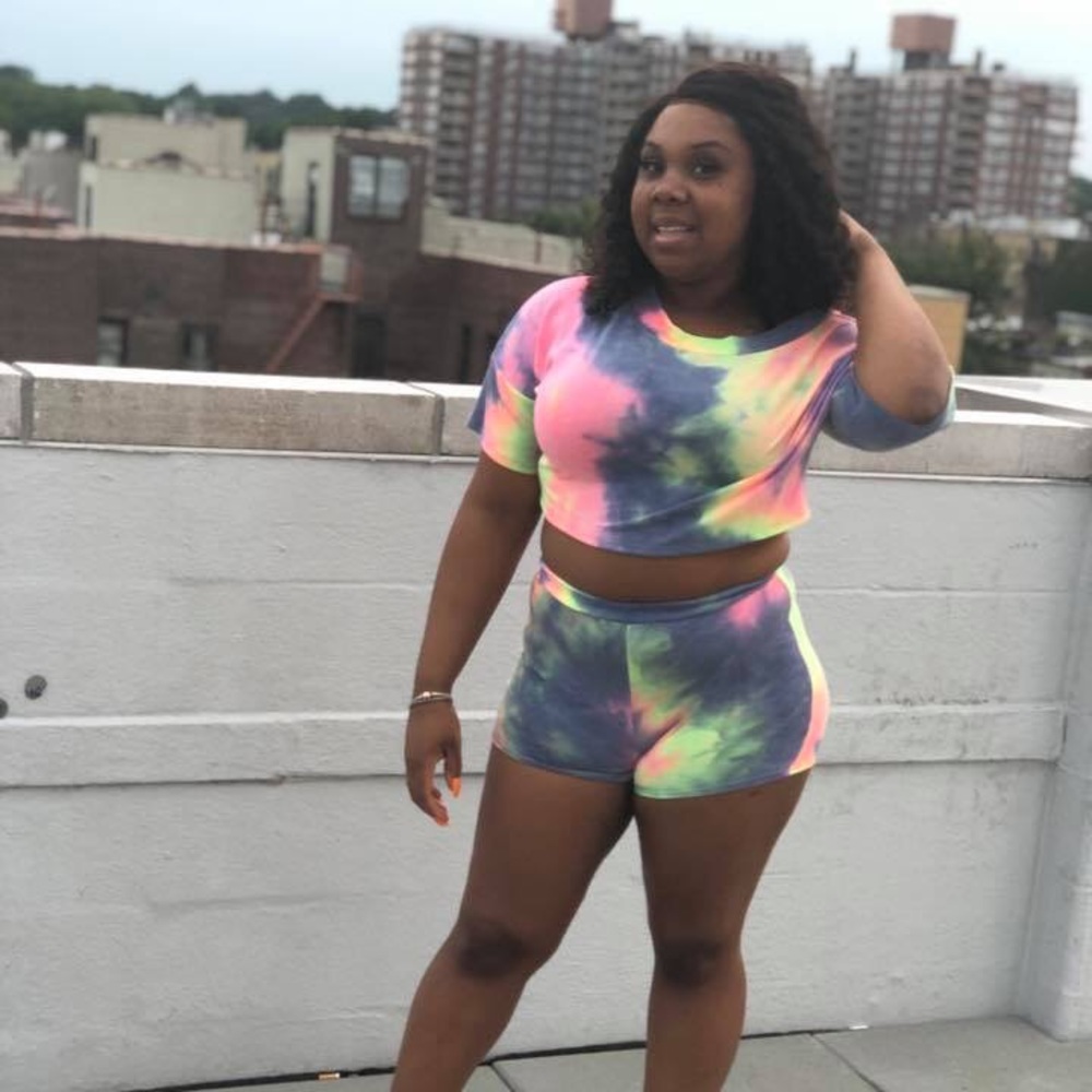 two piece shorts set